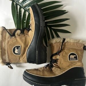 Sorel Tivoli III winter boot tan and brown size 6